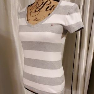 Tommy Hilfiger Striped V-neck tee